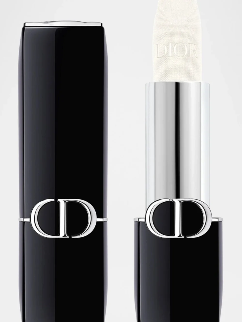 Dior Sheer Lip Balm Stick in White - Satin Black Case-000 NATURAL